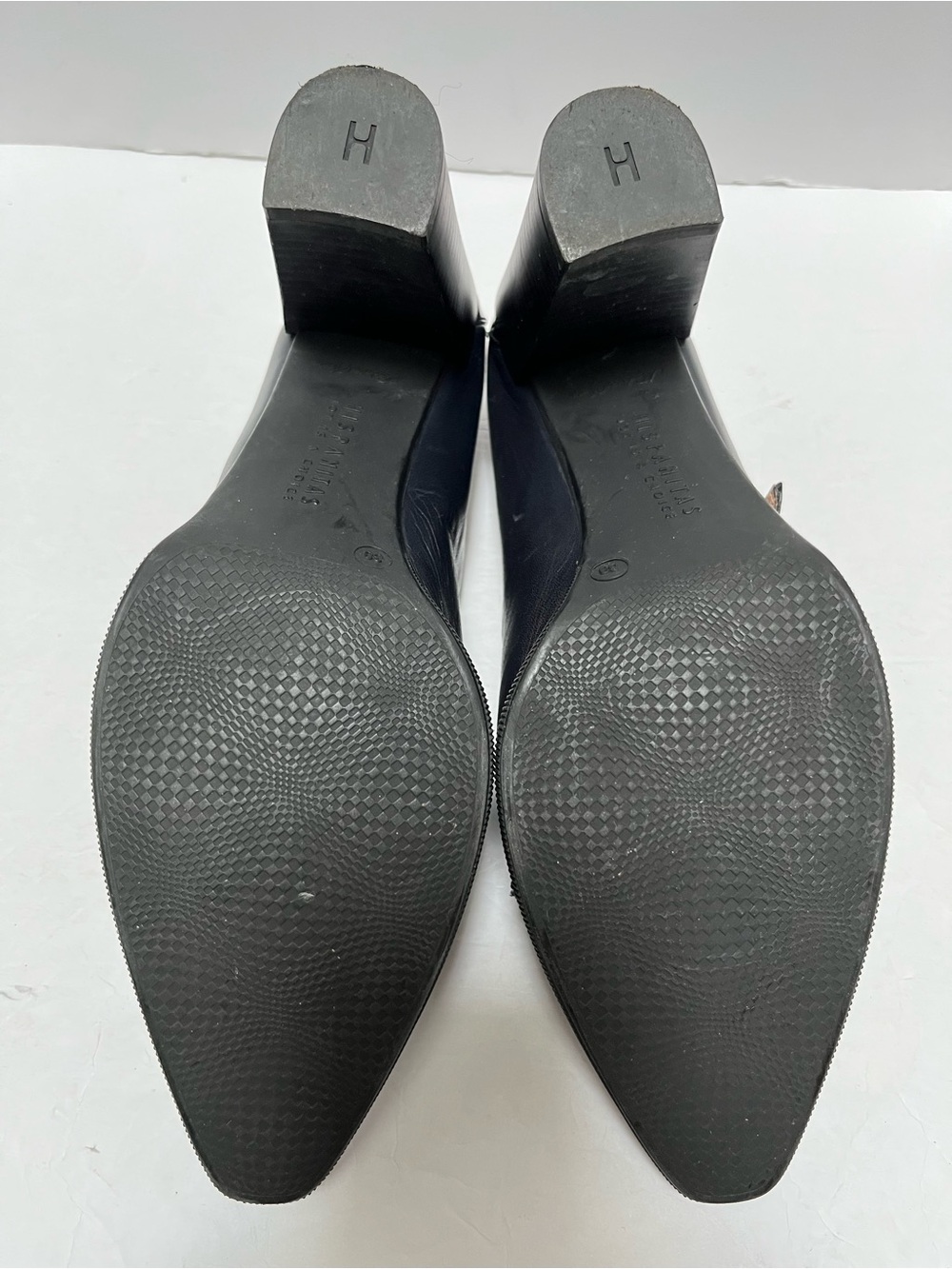 Hispanitas Joy Is a Choice Black Block Heel Point Toe Shoes, Size US8.5/EU39 - Picture 9 of 13